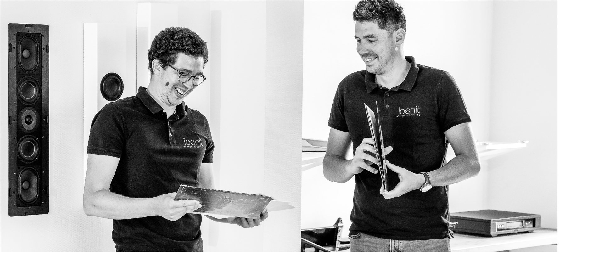 Bram and Sam Verellen in the Joenit showroom, Mechelen